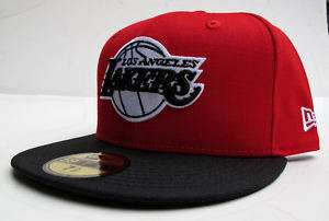 Los Angeles Lakers Red Black All Sz Cap Hat by New Era  