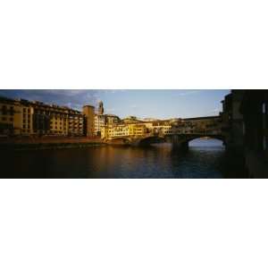  Bridge Across a River, Arno River, Ponte Vecchio, Florence 