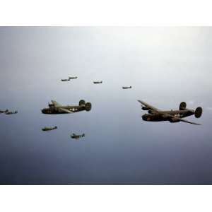  US Military Airplanes Fly to Aleutian Islands. 1944 