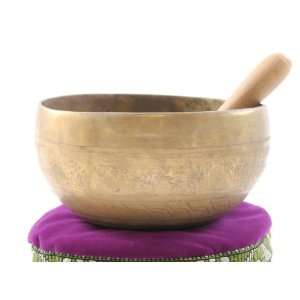  Tibetan Singing Bowl Set   5th Chakra G (5 Inch) Musical 