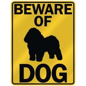 BEWARE OF  BOLOGNESE  PARKING SIGN DOG