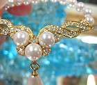 VINTAGE COSTUME JEWELRY NECKLACE FAUX PEARLS MARKED VERITE IN BOX