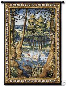MEDIEVAL FOREST BRUSSELS VERDURE WALL HANGING TAPESTRY  