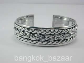 CLASSY Aluminum Thai Cuff Bracelet Hand made Size 6 8  