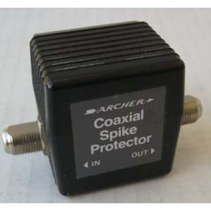  Archer Coaxial Spike Protector   Plugs into 3 prong outlet 