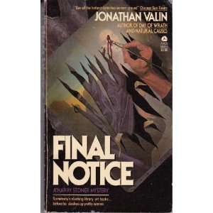  Final Notice (9780380689736) Jonathan Valin Books