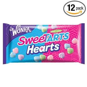 Wonka Sweetarts Valentines Day Hearts, 7 Ounce Bags (Pack of 12)
