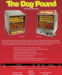 Hot Dog Steamer, Hot Dog Maker. Cook Hotdogs w/ the Benchmark Dog 