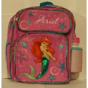 Walt Disney Little Mermaid Ariel Medium Backpack in Black 