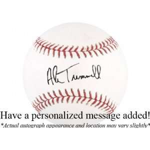 Alan Trammell Personalized Autographed Baseball