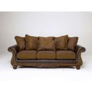  Ashley Furniture Wilmington Walnut Sofa