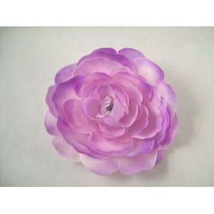  Light Purple Ranunculus Hair Flower Clip 