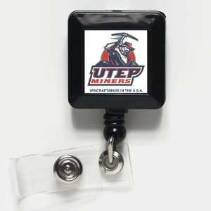    UTEP Miners Retractable Ticket Badge Holder: Office Products