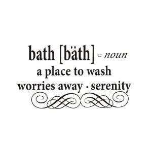  to wash worries away, serenity Vinyl wall art Inspirational quotes 