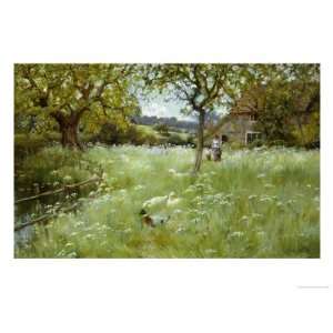 In the Orchard Giclee Poster Print by Valentine Davis 