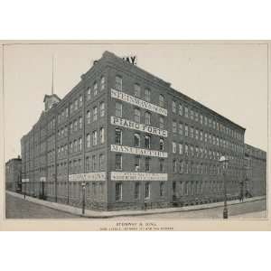  1893 Print Steinway Piano Forte Building New York City 