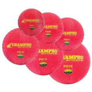  Champro Playground Balls   Assorted Sizes RED 7 Sports 