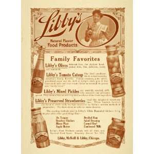   Ad Libby McNeill Food Products Olives Pickles IL   Original Print Ad