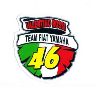 VALENTINO ROSSI 46 FIAT Yamaha Bike Vinyl Sticker Y72  