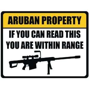  New Caution  Aruban Property  Aruba Parking Sign 