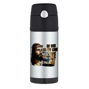   Travel Water Bottle Jesus He Died So We Could Live 