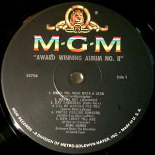 Joni James   Award Winning Album Vol. 2   1960   Vinyl   LP  