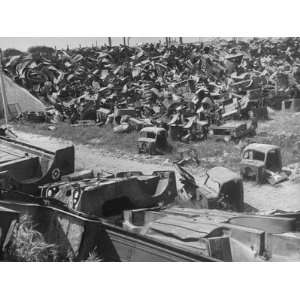  Postwar Scrap Pile of Old US Army Vehicle Parts 
