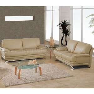   Modern Cappuccino Living Room Set by Global Furniture
