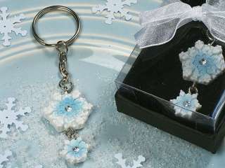   Wonderland Snowflake Keychain Wedding Favors 609728815110  