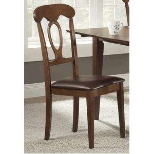 Hillsdale Corsica Leather Dining Side Chair in Brown 