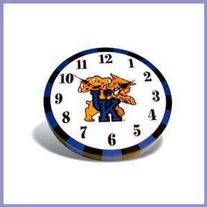 University of Kentucky Wildcats Wood Mascot Clock  Sports 