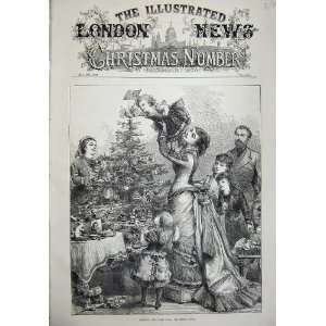  1876 Family Christmas Tree Children Union Jack Hunt