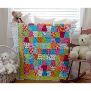   CUT Baby Quilt Kit fabric & pattern included tumblers quilting  