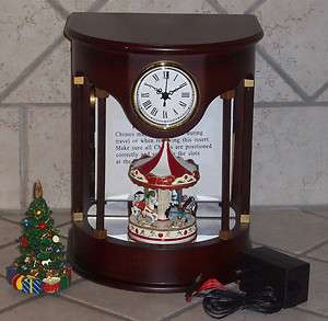   LABEL COLLECTION MR. CHRISTMAS ANIMATED CHIMES MUSICBOX CLOCK  