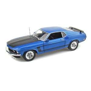 1969 Ford Mustang Boss 302 1/18 Acapalco Blue: Toys 