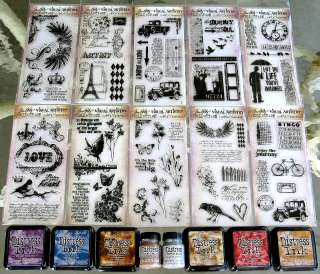 Tim Holtz Visual Artistry Collection Clear Stamps + Inks & more  