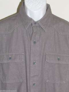 LEVIS New Mens Grey Button Up Shirt Choose Size NWT  