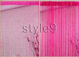 String Curtain with Beads Fringe Panel Room Divider  