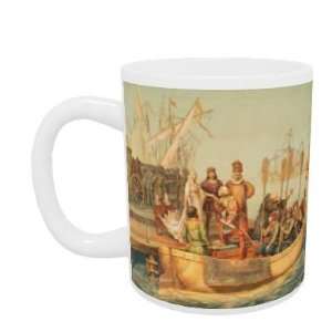  The First Voyage (colour litho) by Victor A. Searles   Mug 