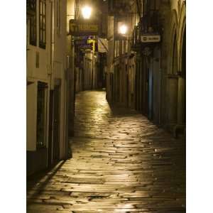  Night Scene, Santiago De Compostela, Galicia, Spain Giclee 