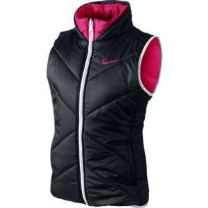  NIKE ULTRA WARM REVERSIBLE QUILTED VEST (GIRLS): Sports 