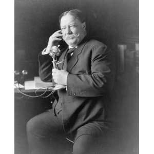 1908 photo Taft at the phone William Howard Taft, three 