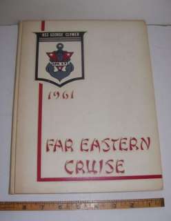 1961 USS GEORGE CLYMER APA 27 FAR EAST CRUISE BOOK  
