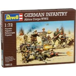   : Revell Germany 1/72 German Infantry Africa Corps WWII: Toys & Games