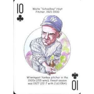  Waite Hoyt   Oddball NEW York Yankees Playing Card 