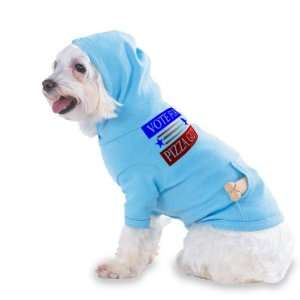  VOTE FOR PIZZA GUY Hooded (Hoody) T Shirt with pocket for 