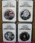 2011 $2 Star Wars Darth Vader 4 coin silver set graded NGC PF 70 in 
