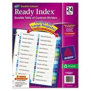 Avery 11321   Ready Index Two Column Table of Contents Divider, Title 