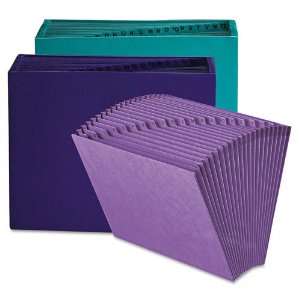 Files, 21 Pockets, Letter, Teal   Sold As 1 Each   Sturdy construction 