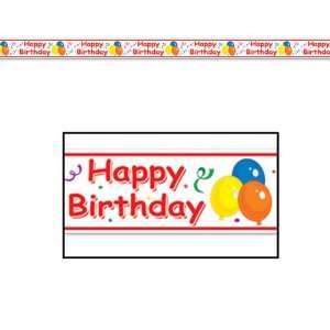  Happy Birthday All Weather Poly Party Tape 3 x 20 Home 